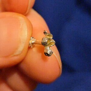 Maria Tash White Gold Snake